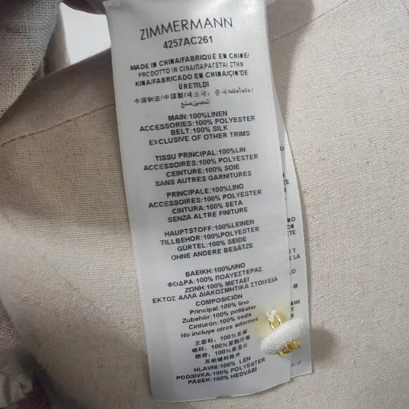 ZimmermannRebellious fabric buttoned long-sleeved mid-length dress - Picture 11 of 11